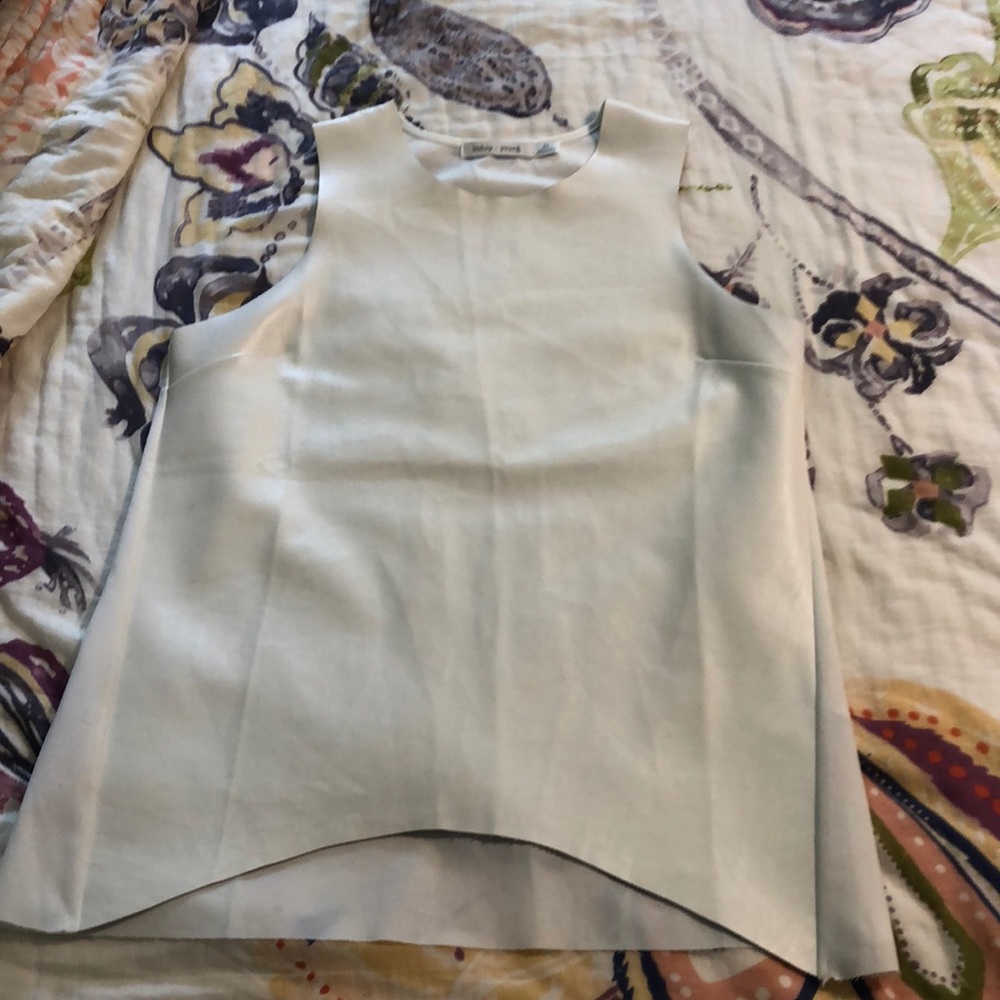 Super cute white faux leather tank ❤️❤️❤️